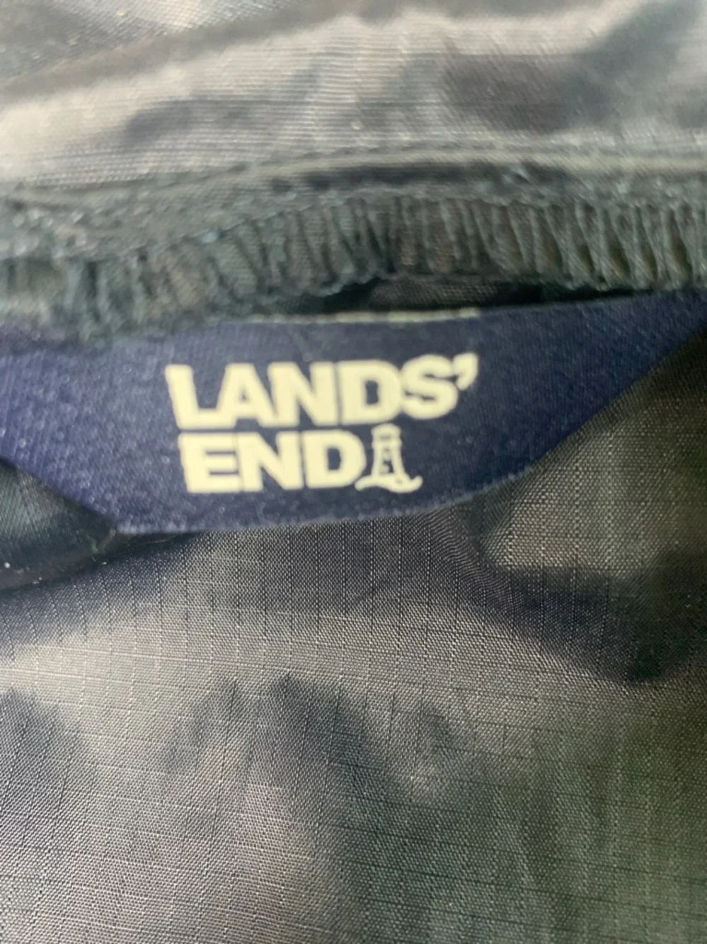 Land’s End black nylon rain jacket size small (8)